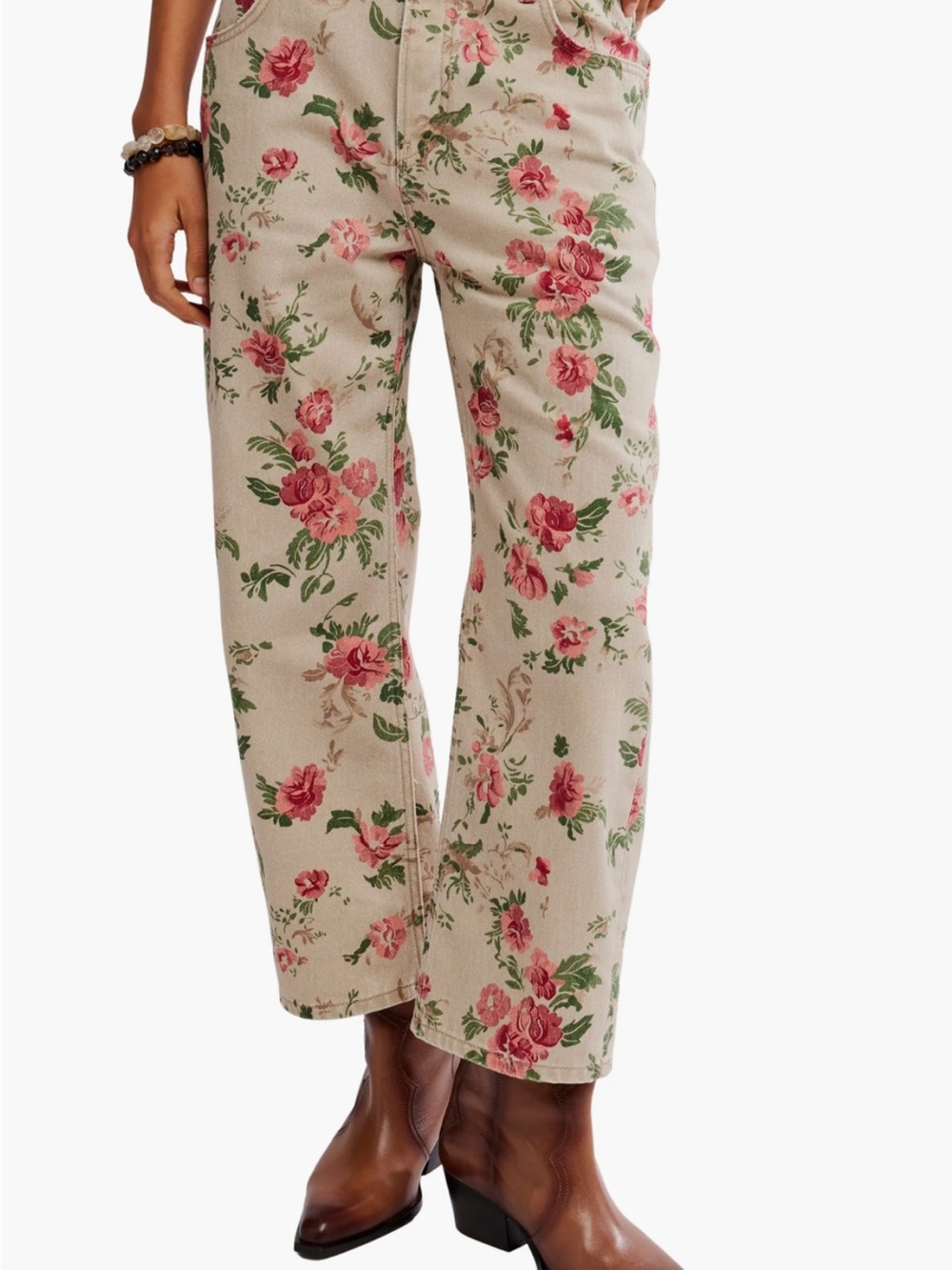 Free People ,Deep Trance Jeans - Wallpaper Floral , we the free